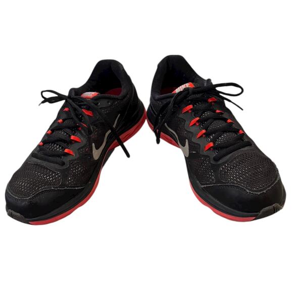 Nike Men’s Dual Fusion Run 3 Black Red 653596 003 Sneakers Trainers Size 7 - Picture 3 of 6